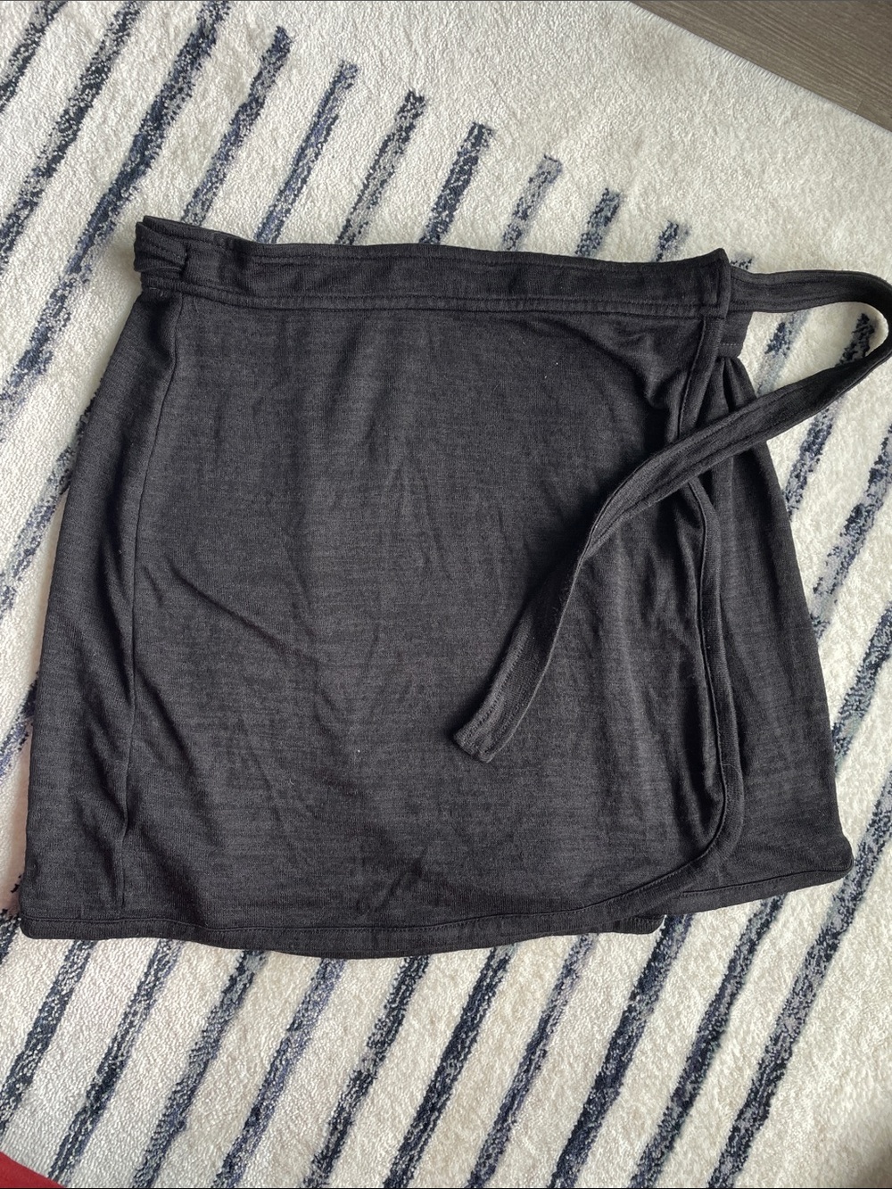 Black Wrap Mini Skirt - Women